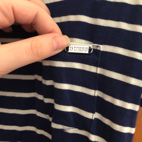 GUESS | Keyhole Sleeves Soft and Stretchy Tee - Picture 3 of 8